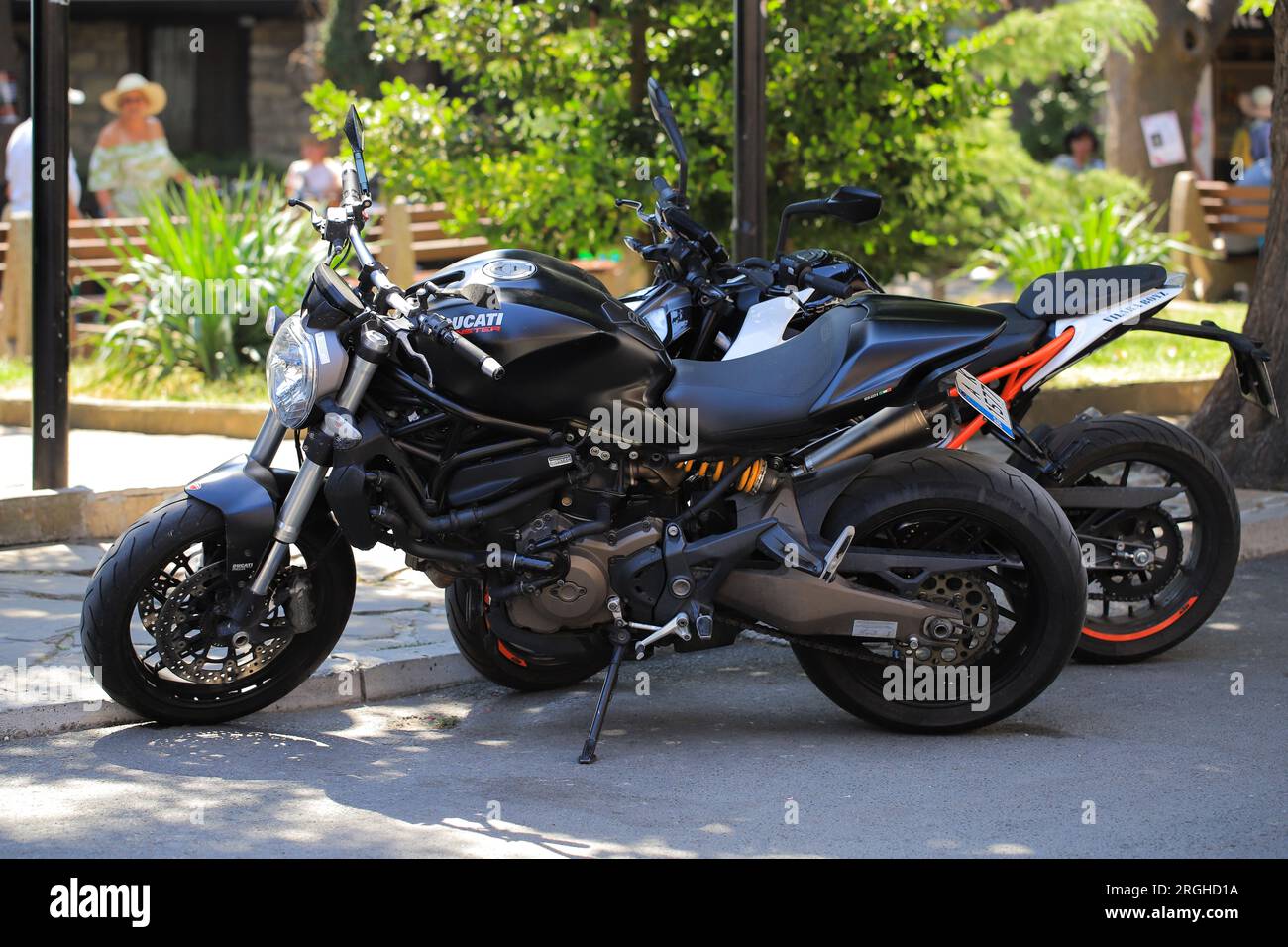 Ducati motorbike parked hi-res stock photography and images - Alamy