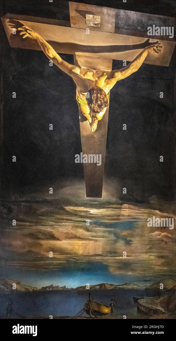 Salvador Dali Christ of St John of the Cross painting Stock Photo