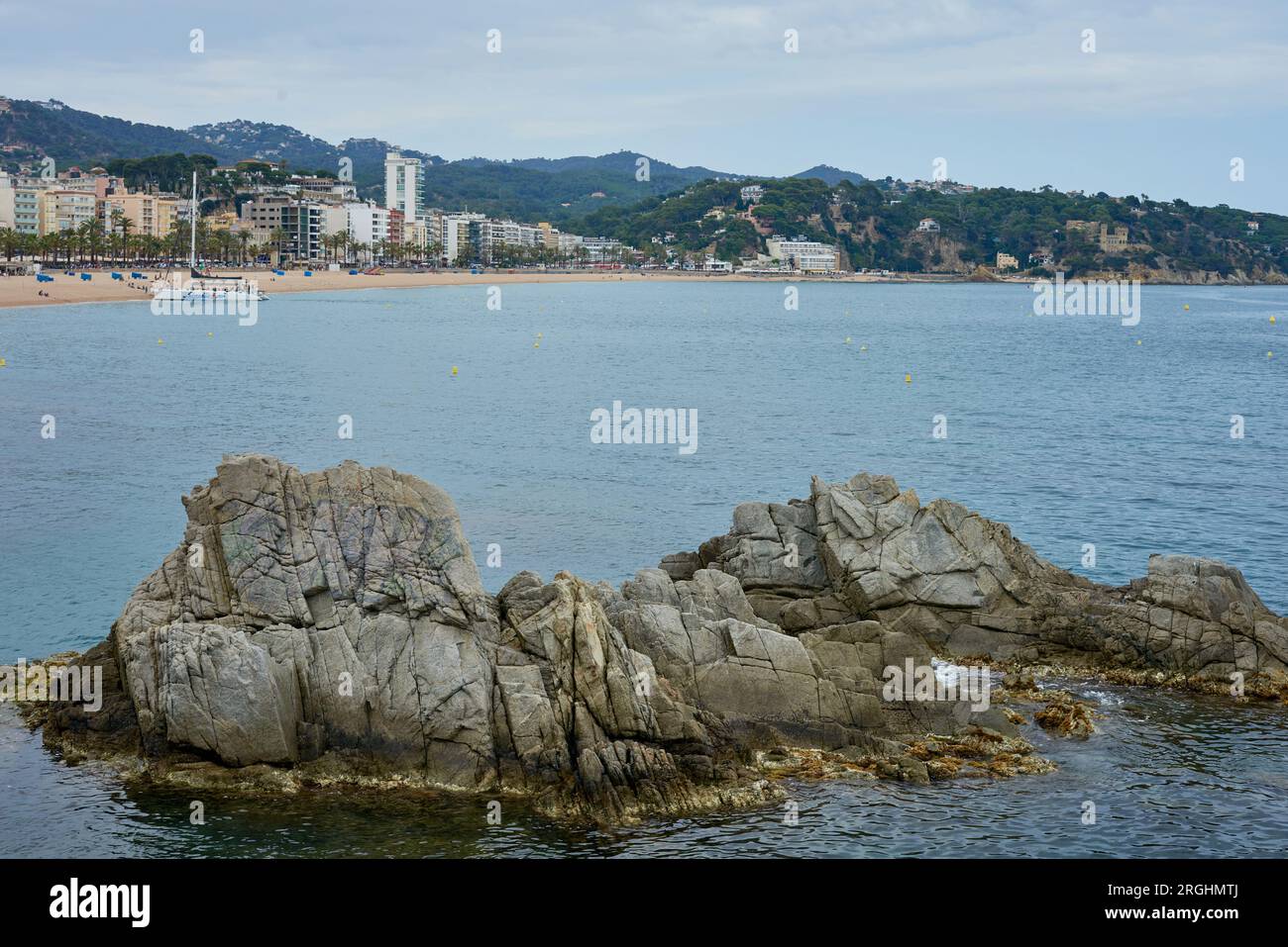 Platja d'Aro Beach in Costa Brava, Catalonia Stock Photo - Alamy