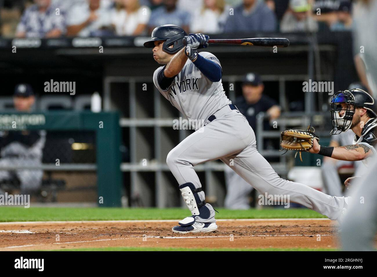 LAKELAND, FL - MARCH 28: New York Yankees shortstop Isiah Kiner-Falefa (12)  throws the ball during a Spring Training Baseball game between the Detroit  Tigers and New York Yankees on March 28