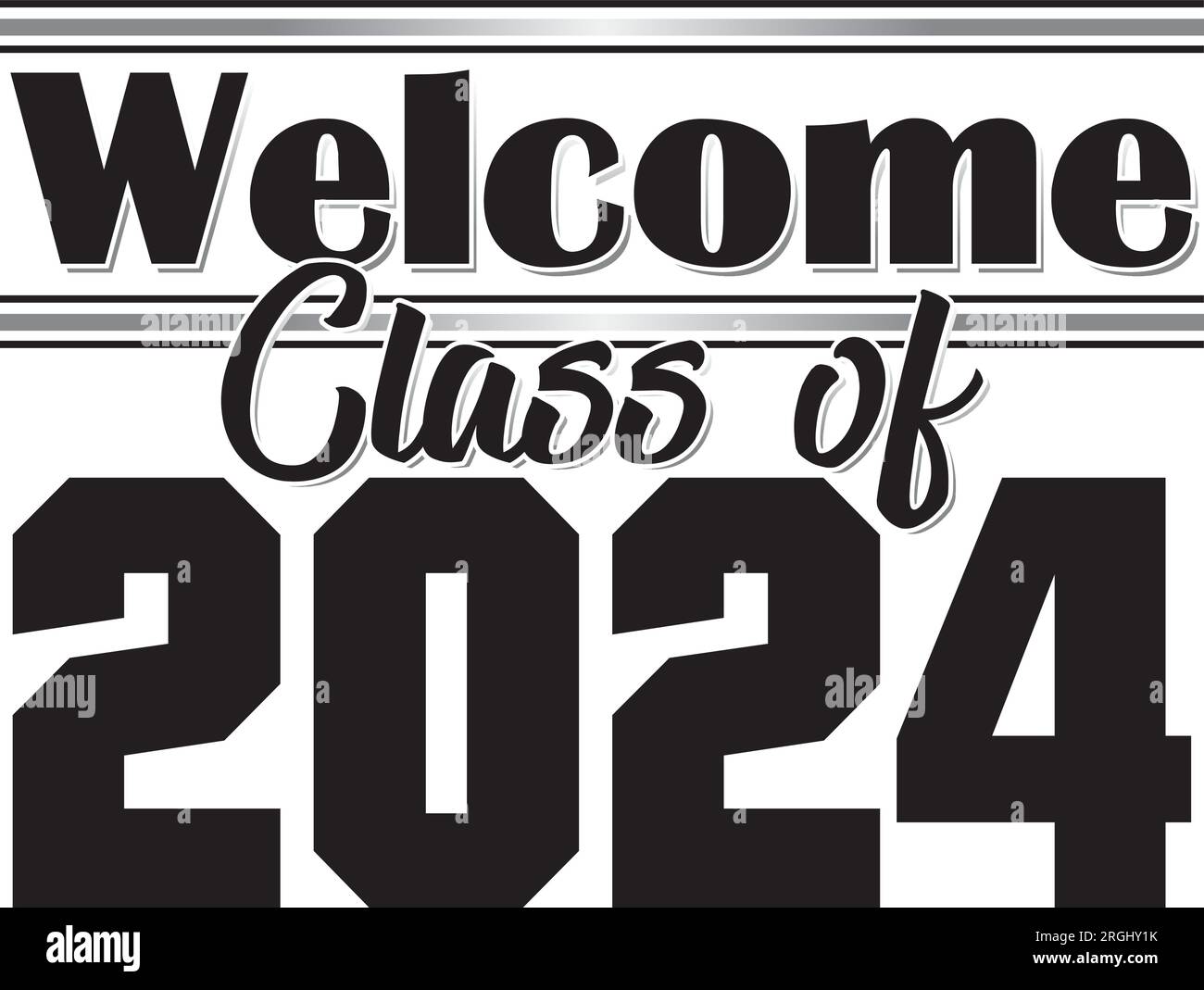 Class of 2024 Banner Stock Vector Image & Art Alamy