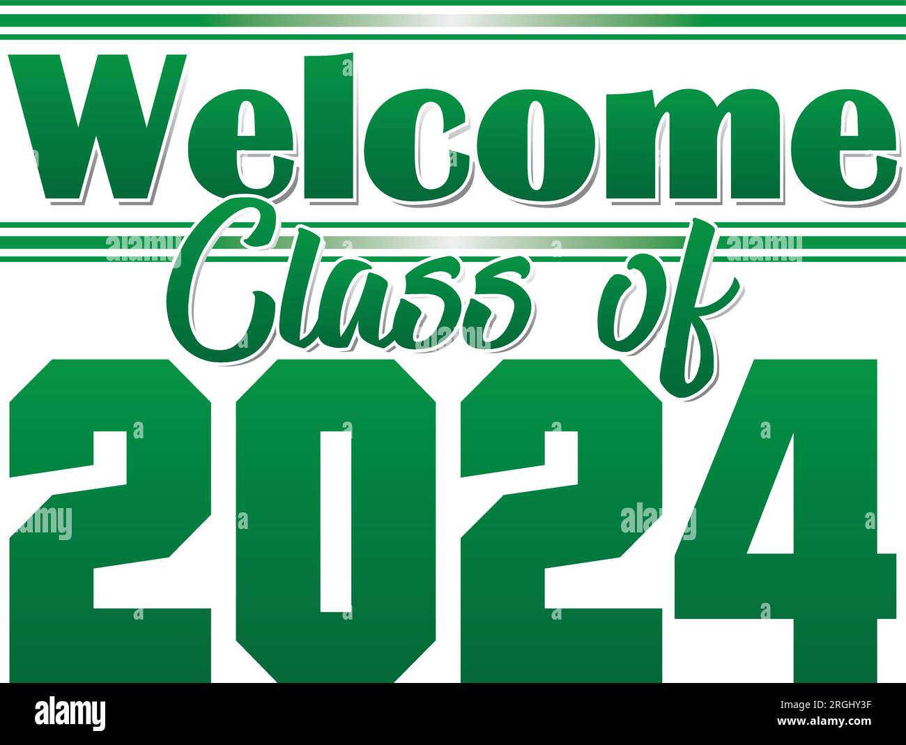 Class of 2024 Banner Green Stock Vector Image & Art Alamy