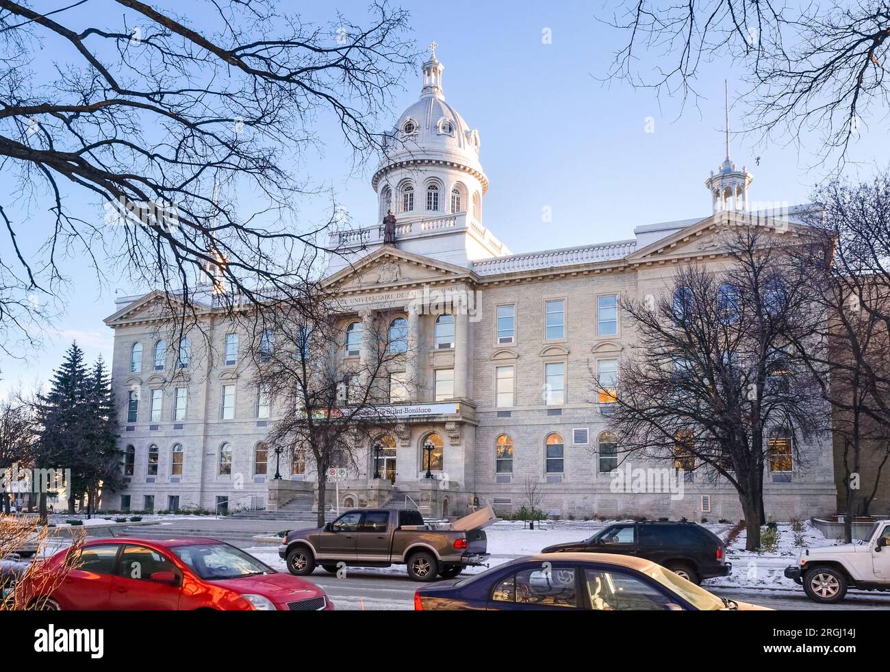 Winter view of Universite de SaintBoniface St. Boniface College