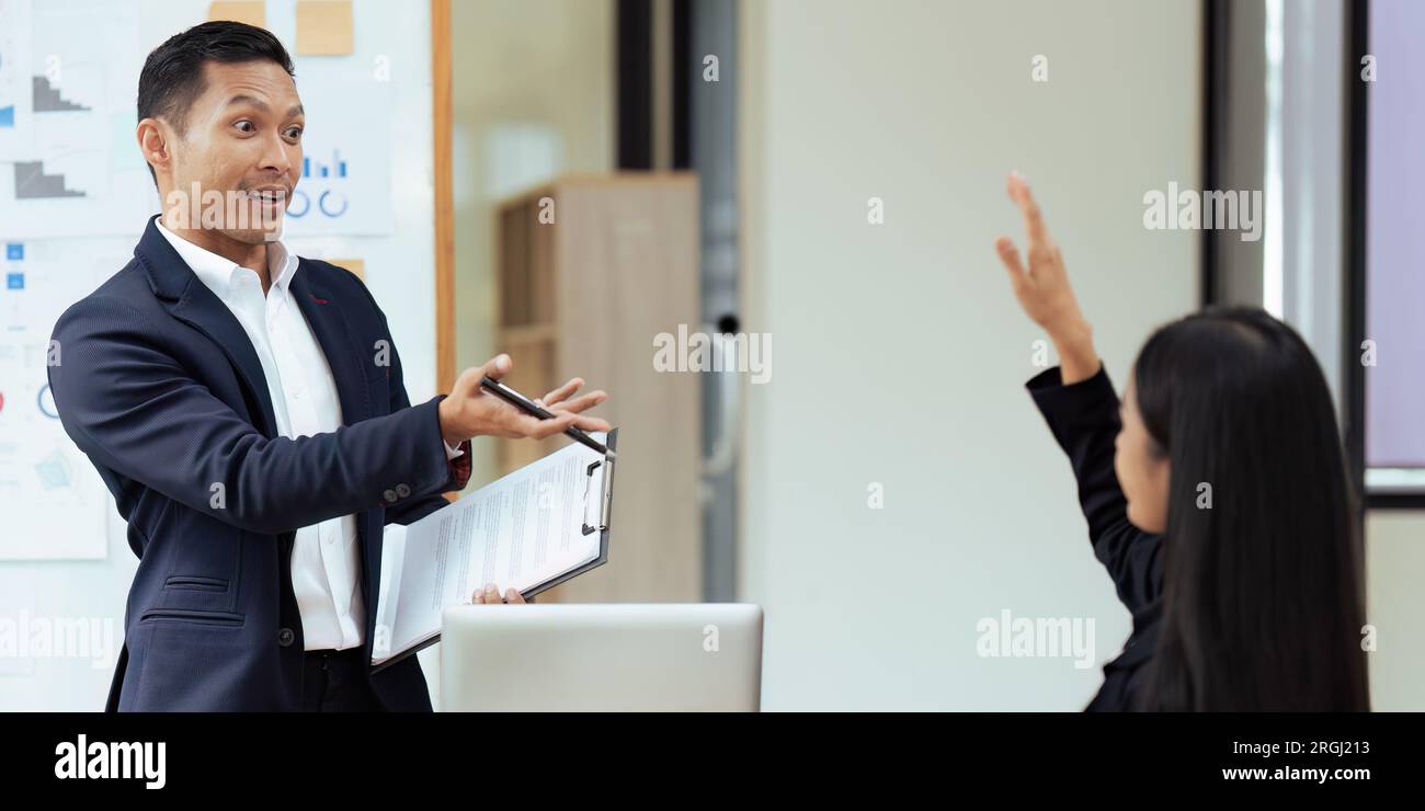 Person raising hand speaker hi-res stock photography and images - Alamy