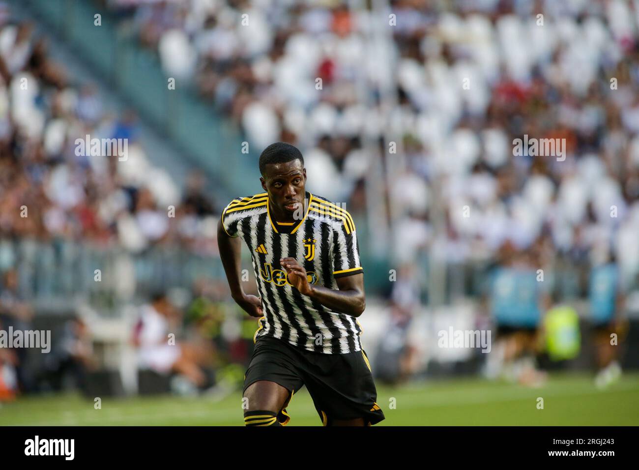 Turin, Italy. 09th Aug, 2023. Manuel Locatelli of Juventus during the  pre-season test match between Juventus Fc and Juventus NextGen U23 on 09  August 2023 at Juventus Stadium, Turin, taly. Photo Nderim