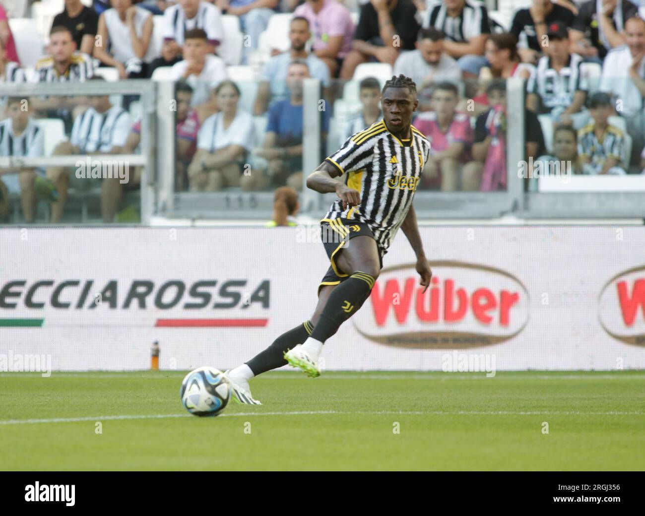 Turin, Italy. 09th Aug, 2023. Manuel Locatelli of Juventus during the  pre-season test match between Juventus Fc and Juventus NextGen U23 on 09  August 2023 at Juventus Stadium, Turin, taly. Photo Nderim