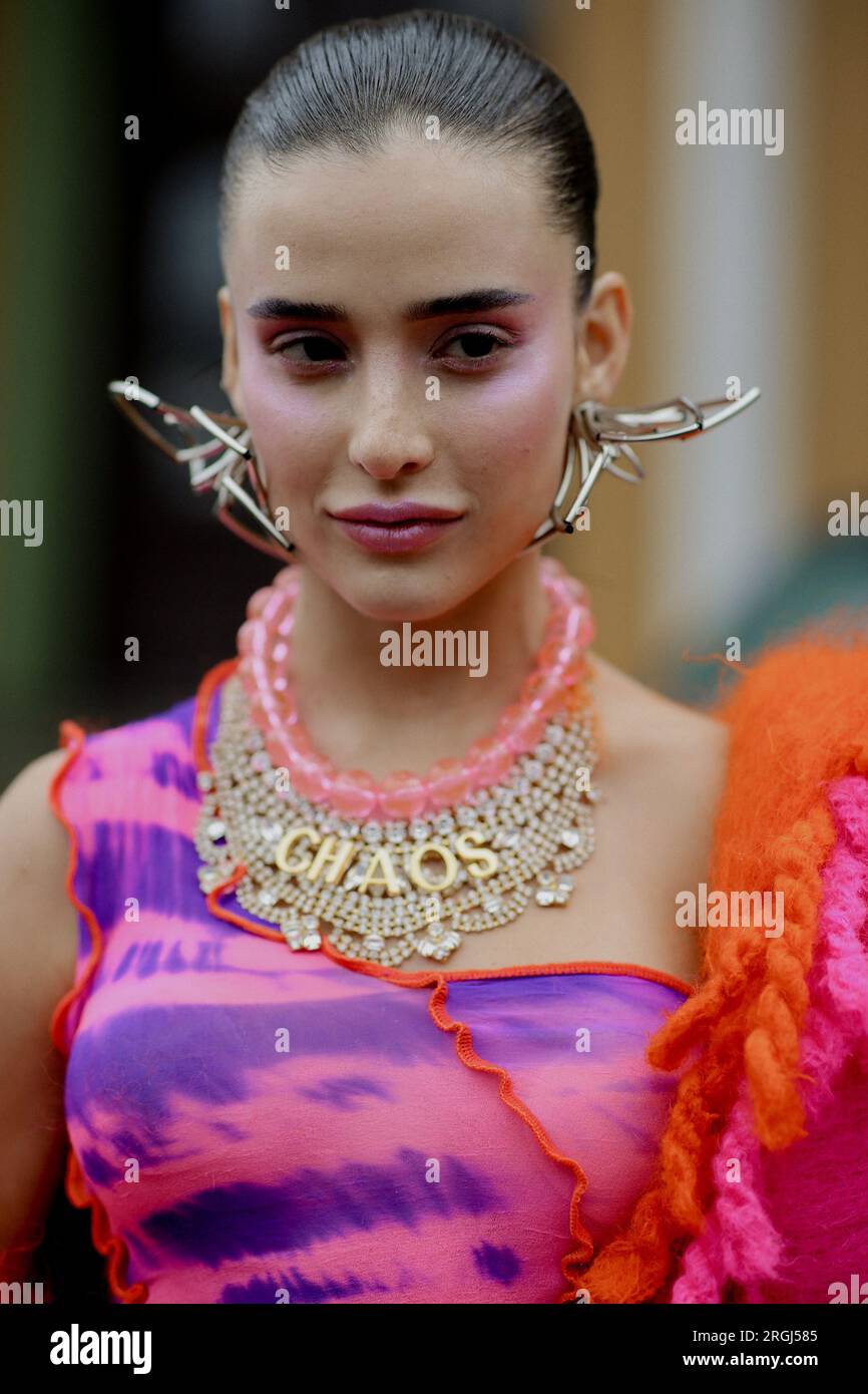 Copenhagen, Denmark. 09th Aug, 2023. Street style, Livia Nunes Marques