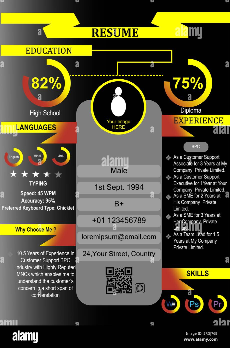Beautiful modern resume cv template - Beautiful Modern Resume Cv Template Design Elegant Stylish Stand Apart From The Crowd With This Stunning Resume Design And Have The Maximum Impact 2RGJ76B 