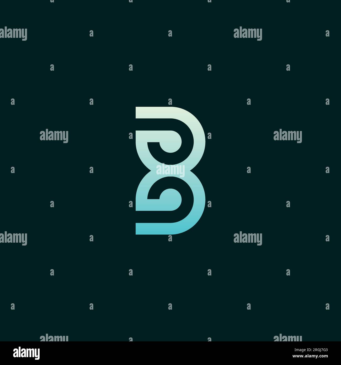 Letter B Logo Design. B Icon vector Stock Vector