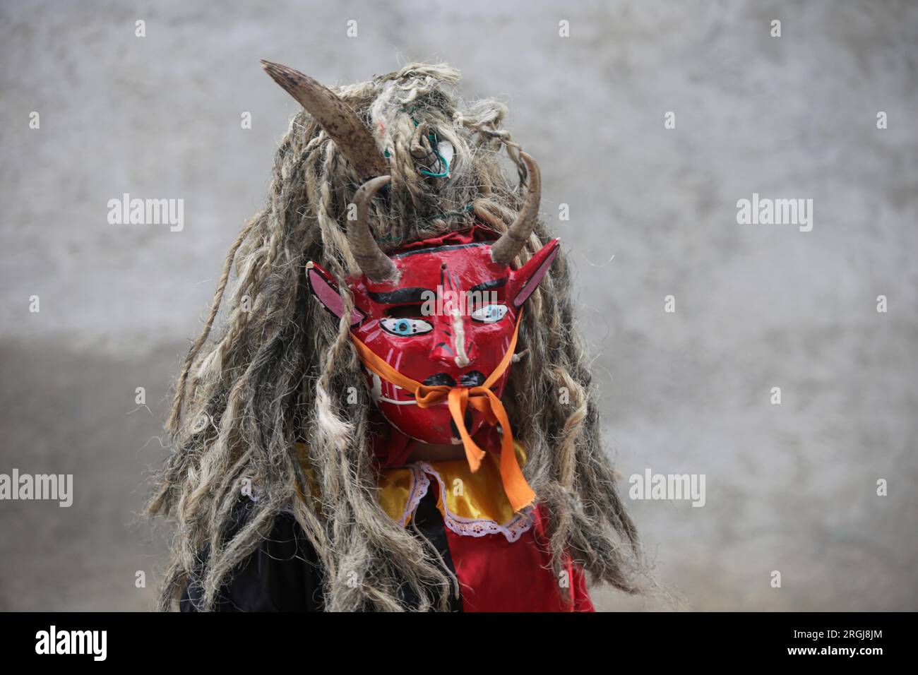 Tixtla, Guerrero, Mexico. 10th Aug, 2023. A member of the dance of the