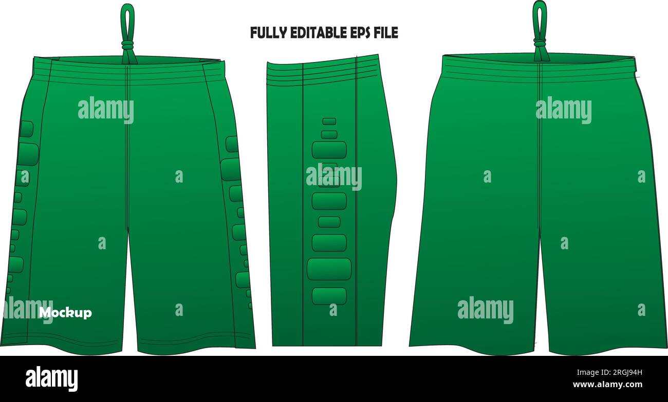Basketball Shorts mock up templates Stock Vector Image & Art - Alamy