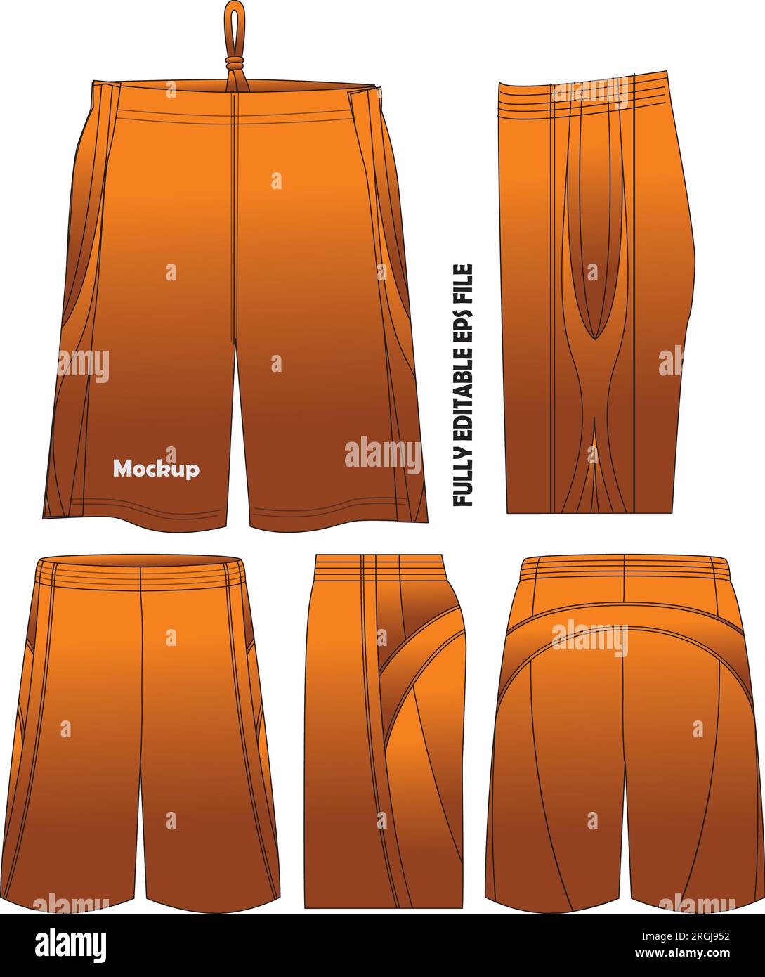 Basketball Shorts mock up templates Stock Vector Image & Art - Alamy