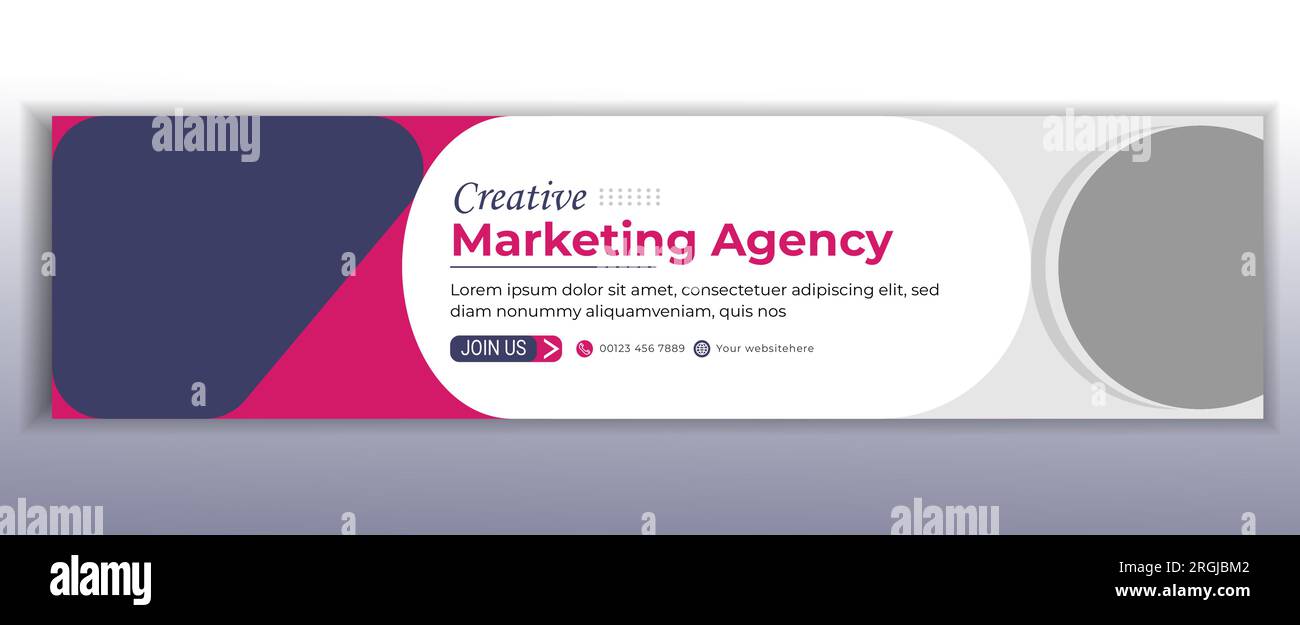 LinkedIn cover photo banner background template Design Stock Vector