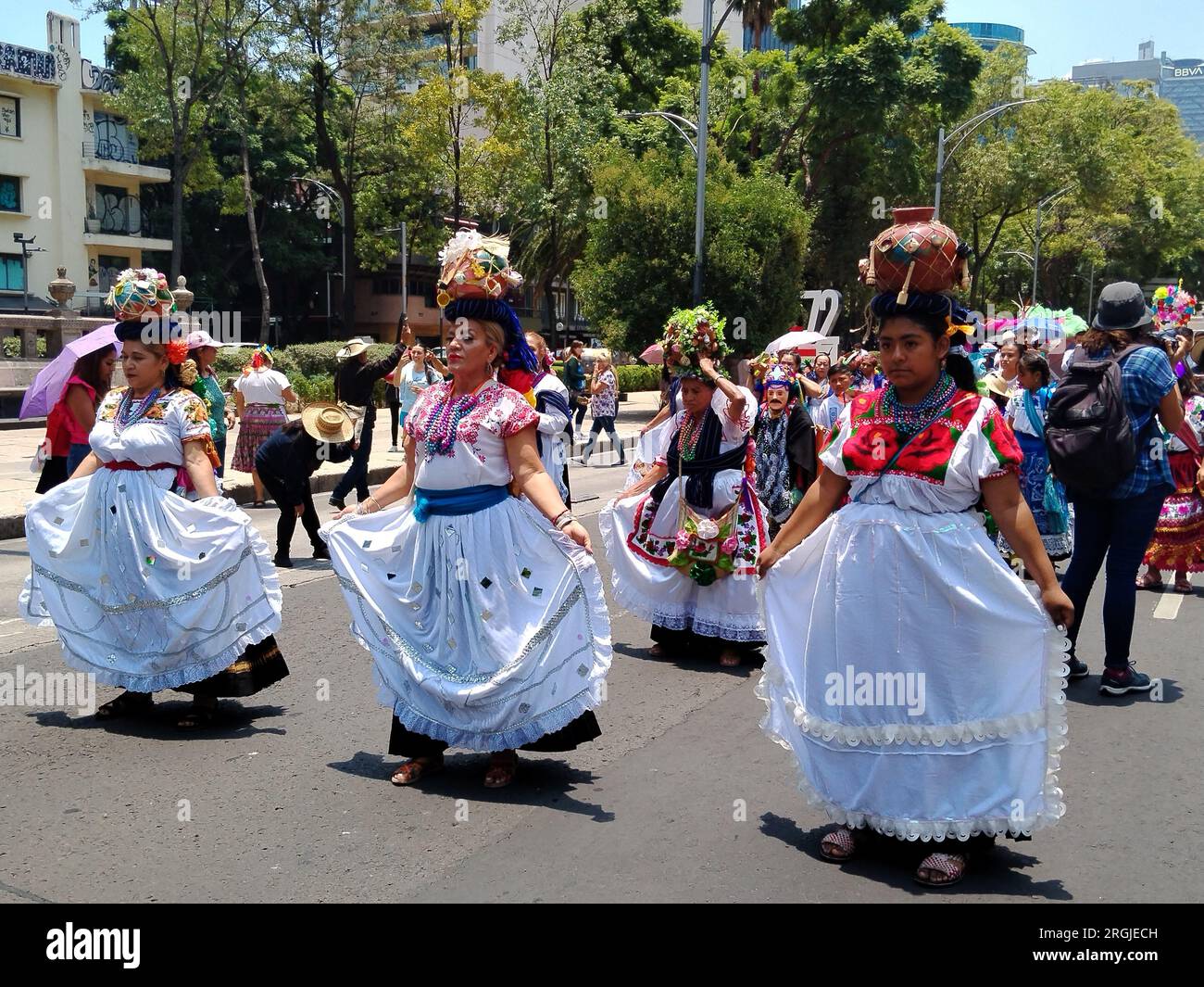 Non Exclusive: August 9, 2023, Mexico City, Mexico: Various indigenous
