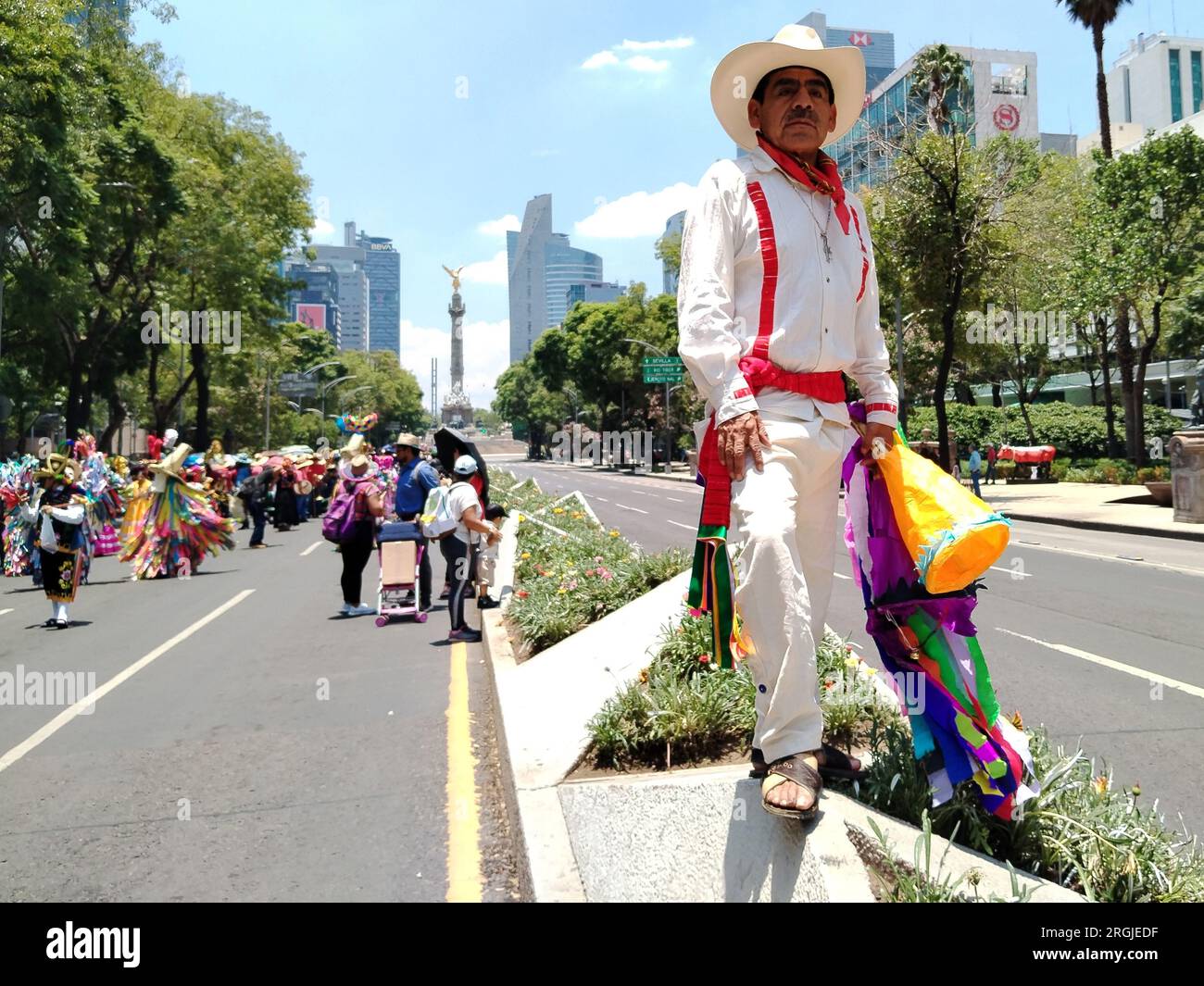 Non Exclusive: August 9, 2023, Mexico City, Mexico: Various indigenous