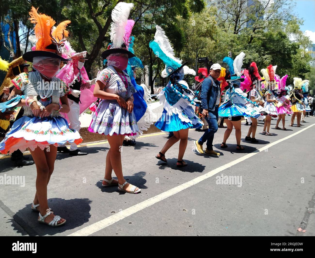 Non Exclusive: August 9, 2023, Mexico City, Mexico: Various indigenous