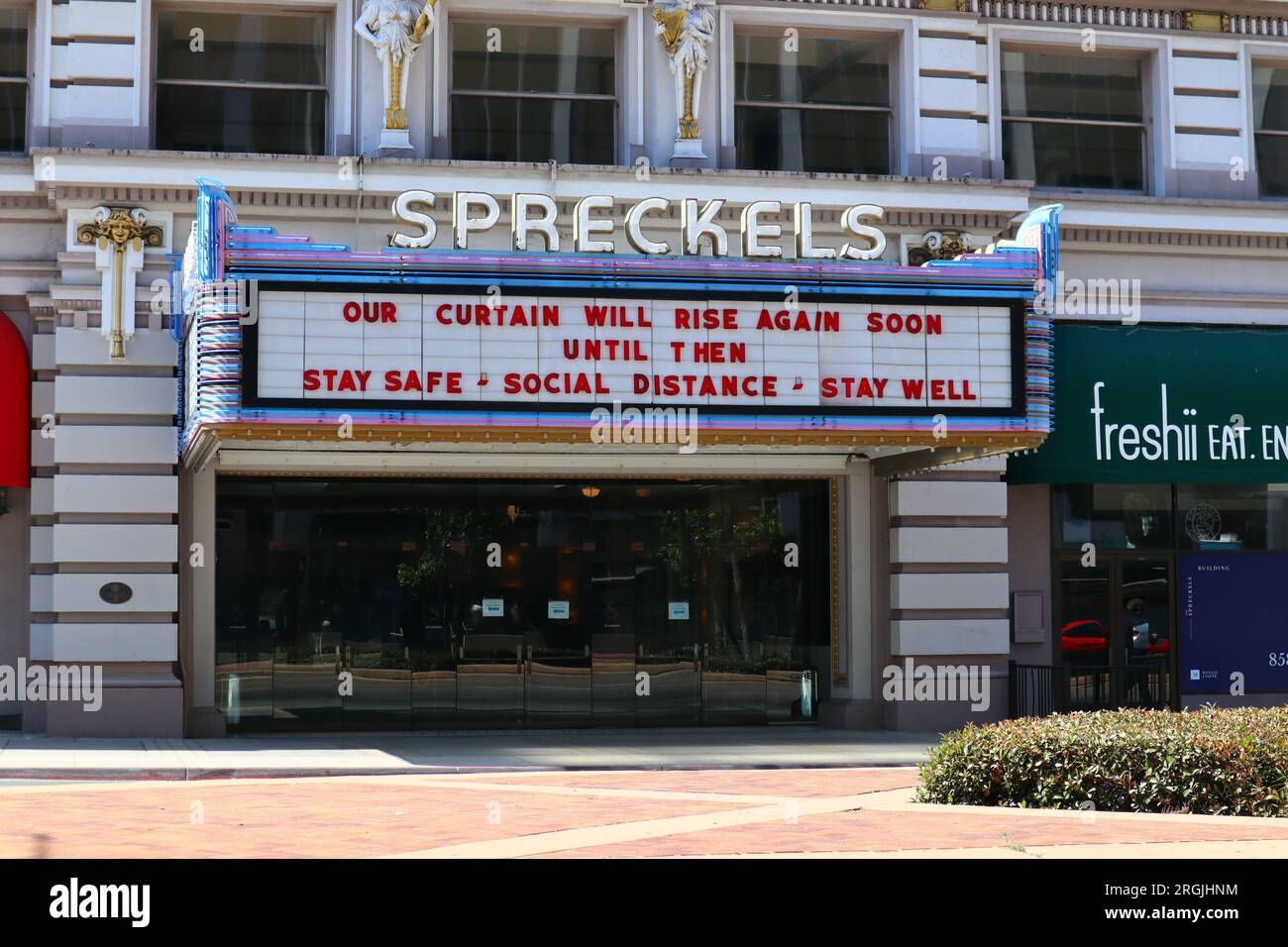SAN DIEGO, California The Historic SPRECKELS Theatre Building at 121