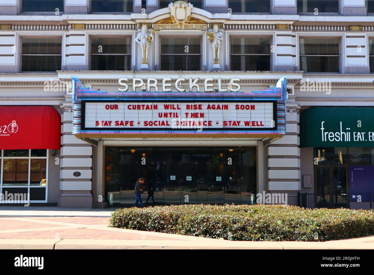 SAN DIEGO, California The Historic SPRECKELS Theatre Building at 121