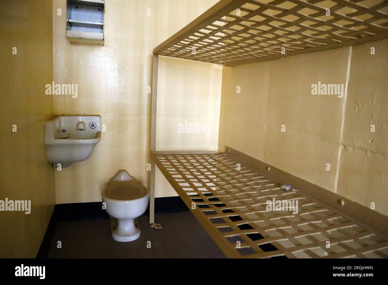 Penitentiary Prison Jail, view inside a cell Stock Photo Alamy