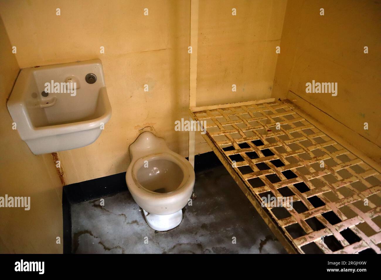Penitentiary Prison Jail, view inside a cell Stock Photo Alamy