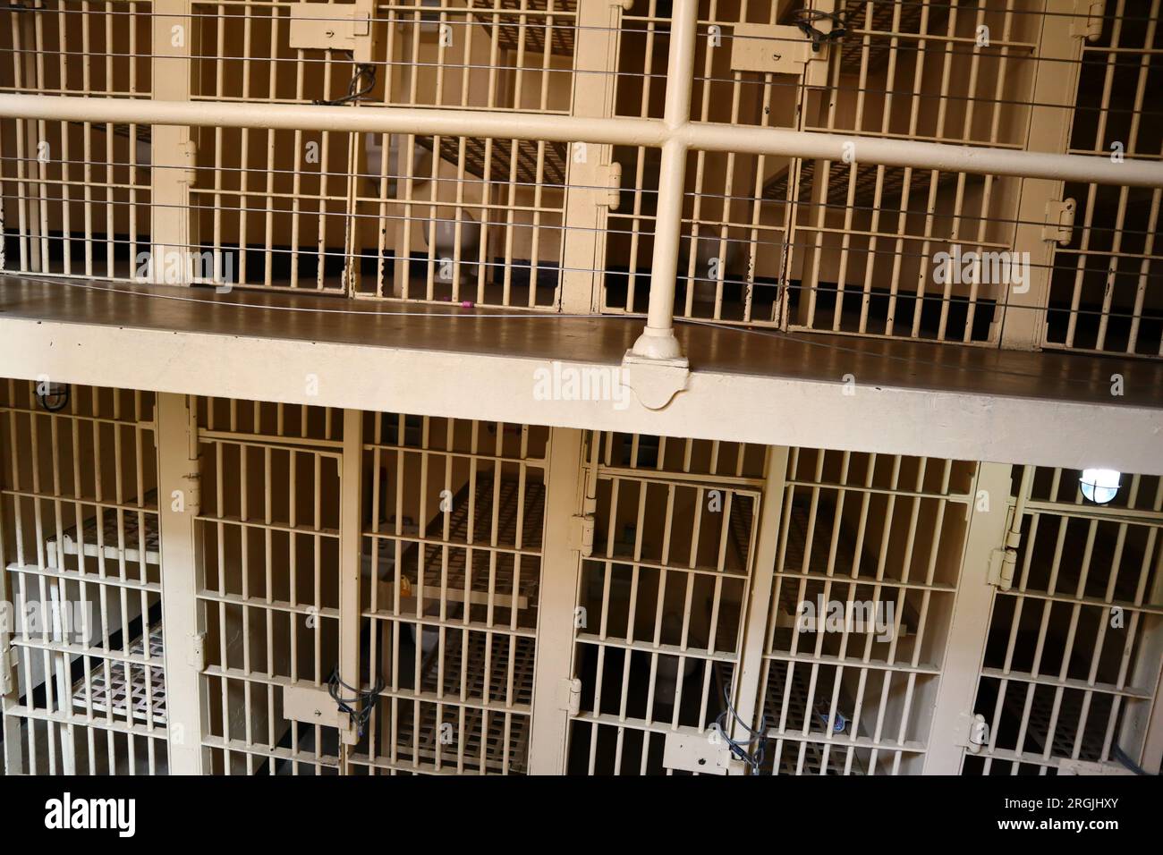 Penitentiary Prison Jail with cells Stock Photo Alamy