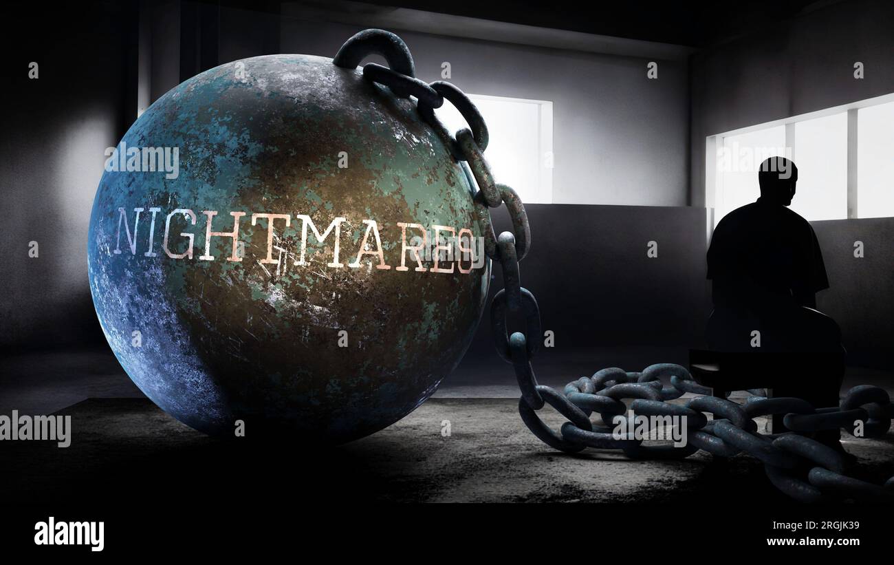 Nightmares a metaphorical view of exhausting human struggle with
