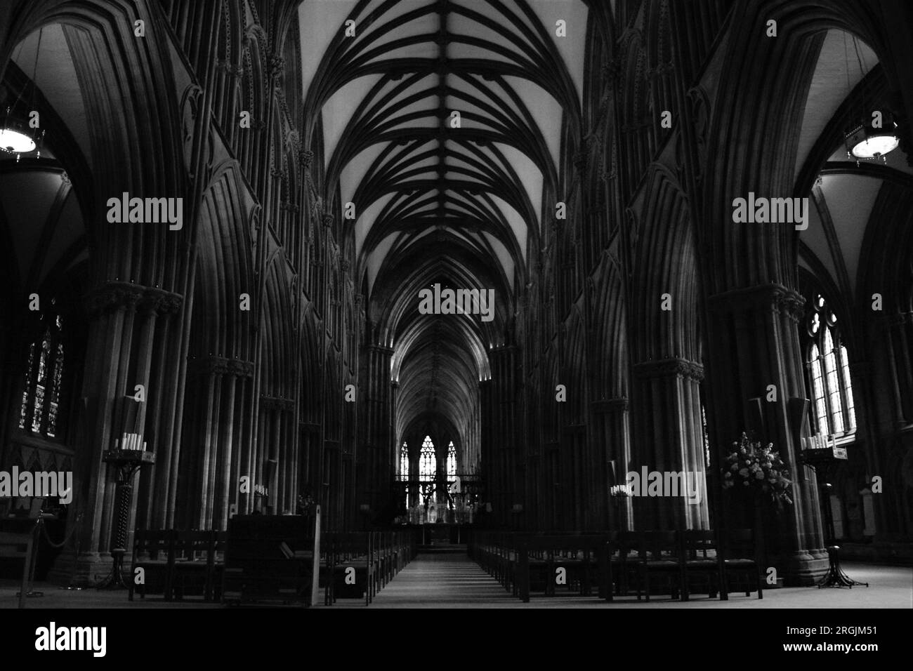 Interior of Lichfield Cathedral Stock Photo Alamy