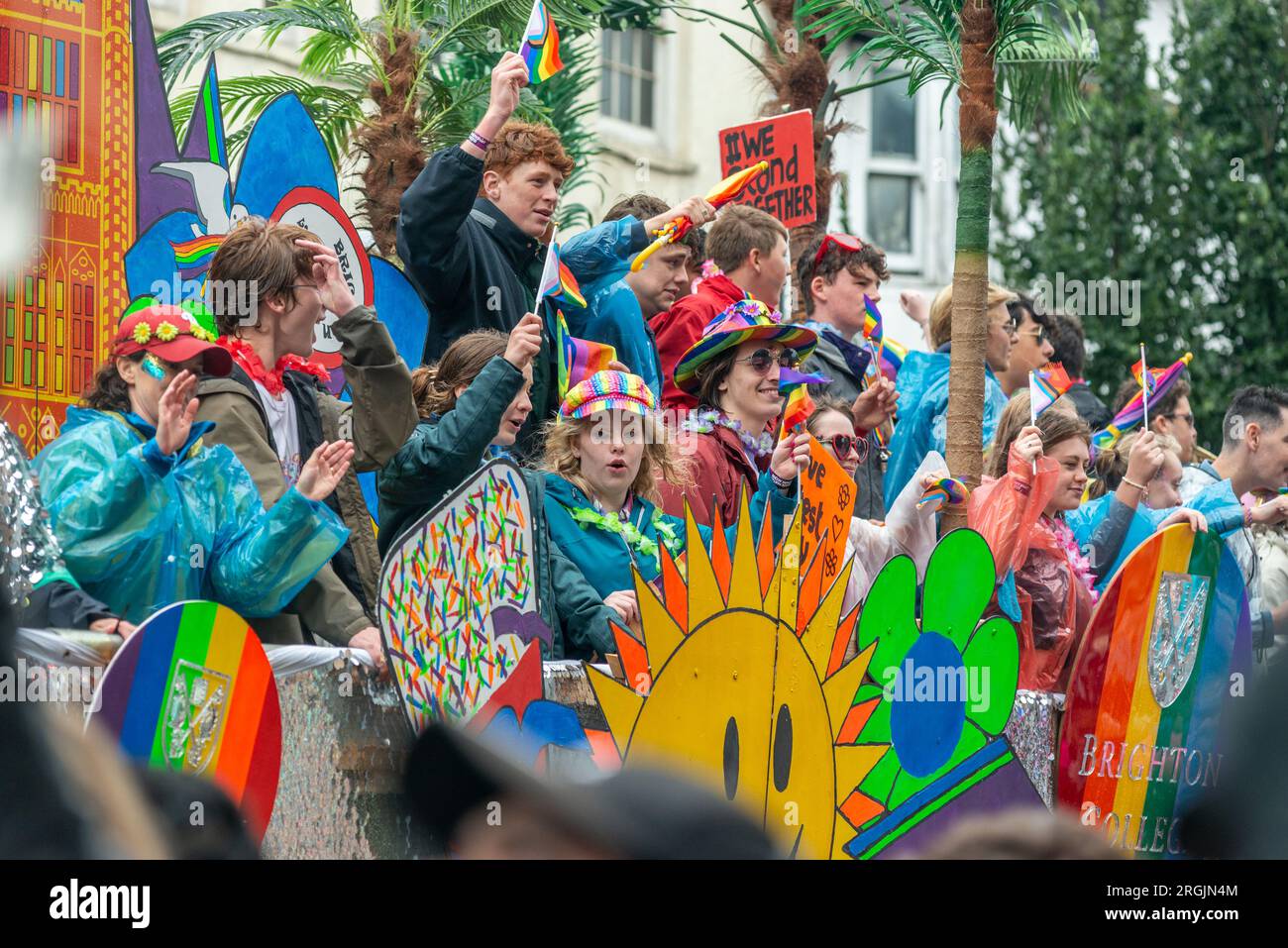 Brighton, August 5th 2023: Pride in Brighton Stock Photo