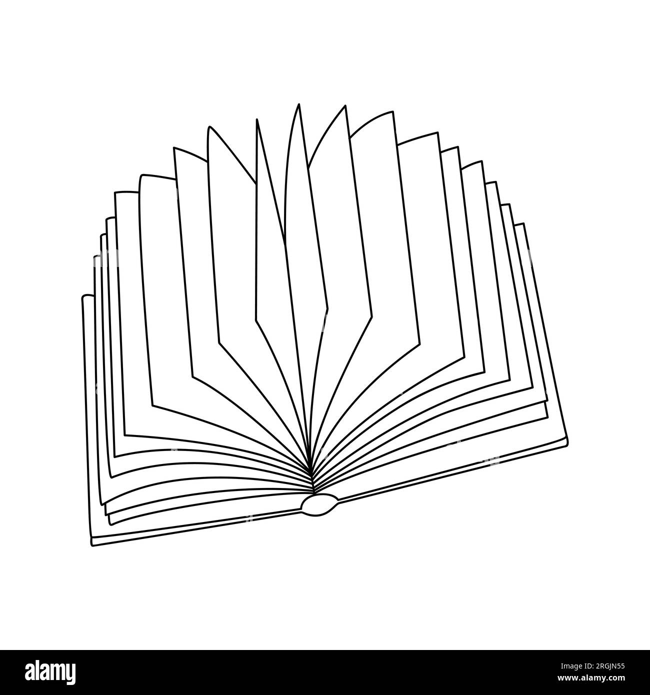 open book coloring page