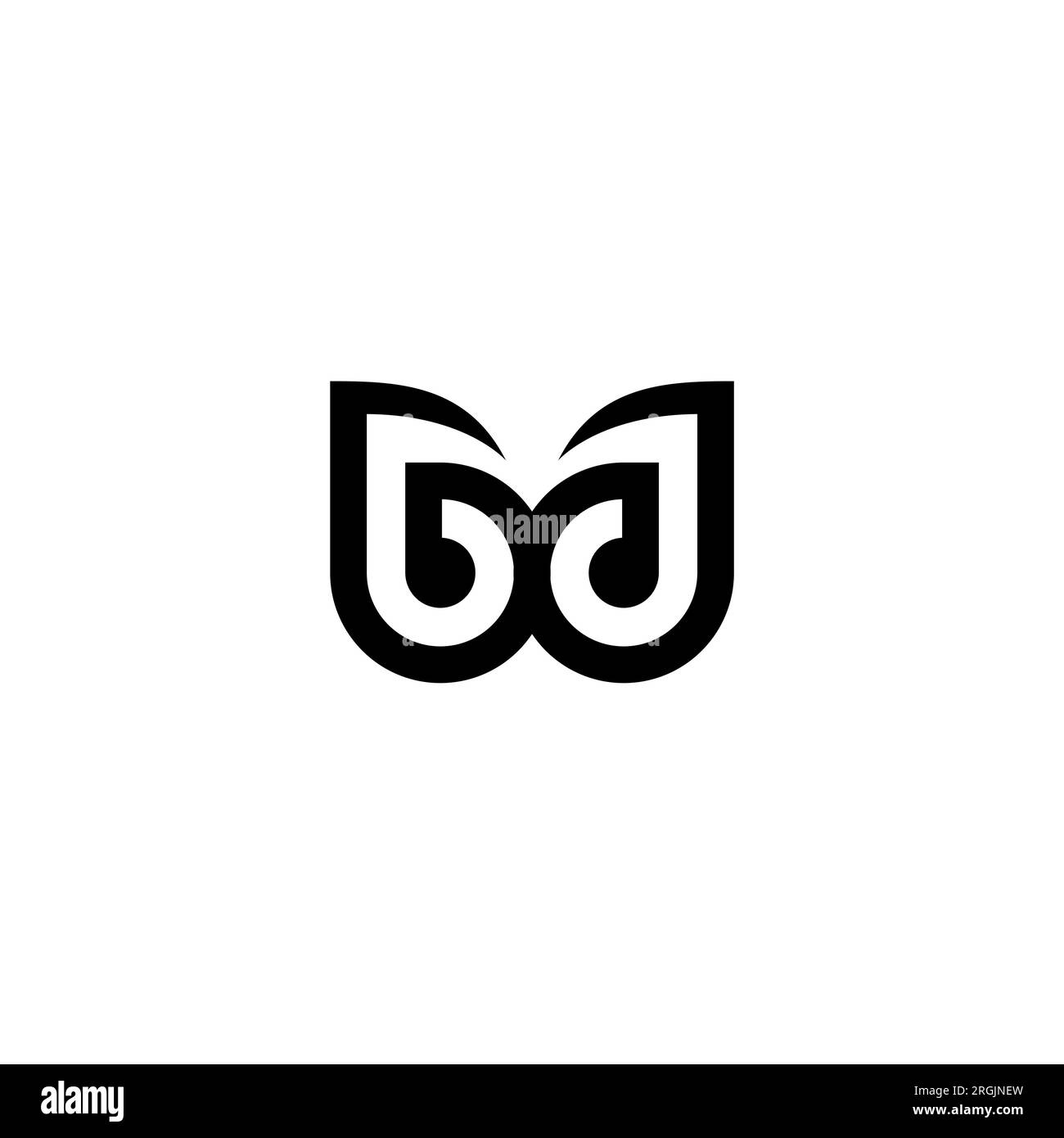 Monogram Letters MW MM Logo