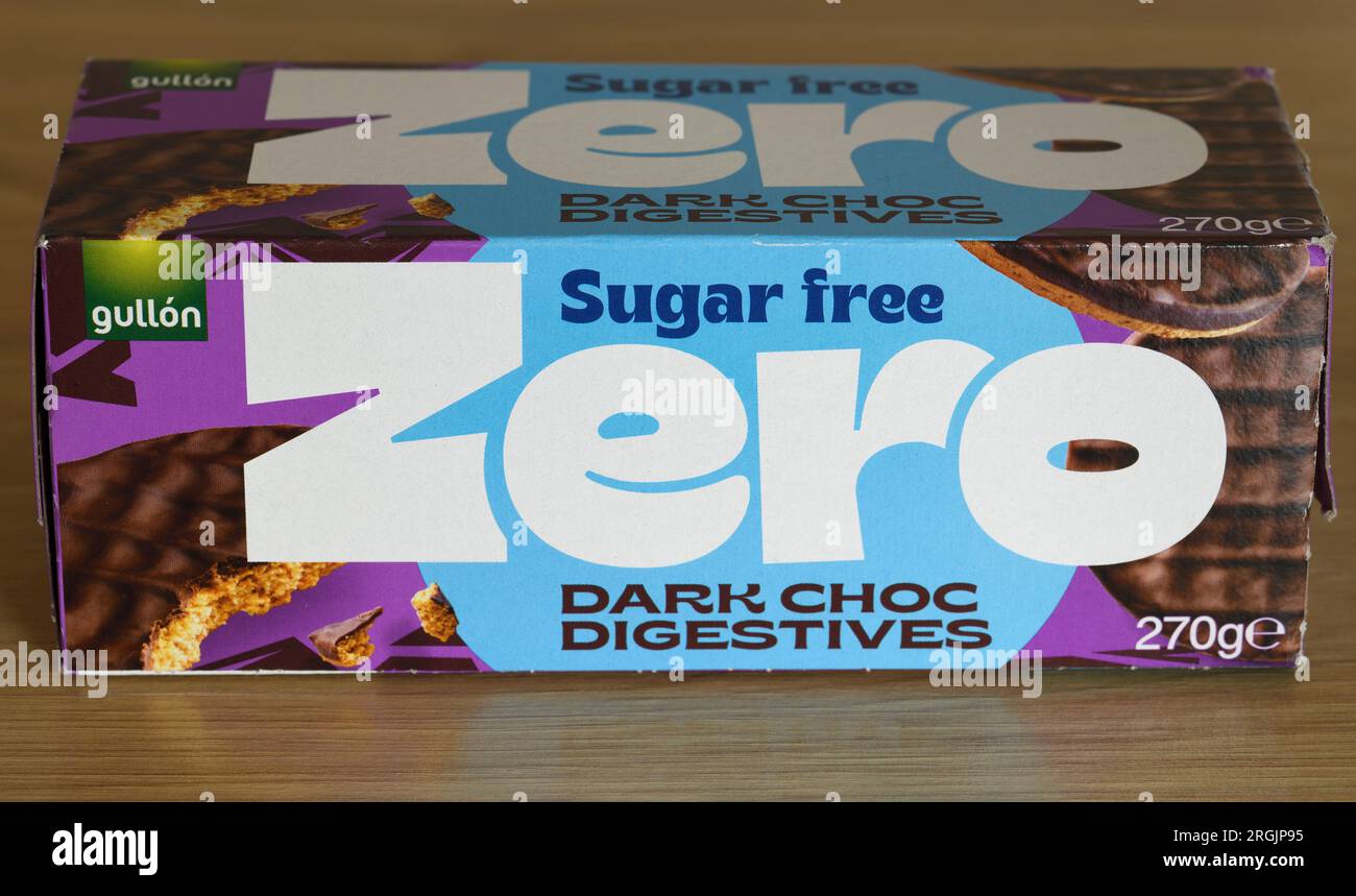 Pack of Zero Sugar free chocolate digestive biscuits Stock Photo Alamy