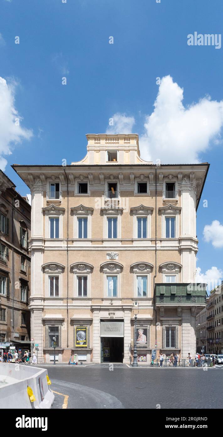 Rome, Lazio, Italy, Palazzo Bonaparte, formerly D'Aste Rinuccini , is a