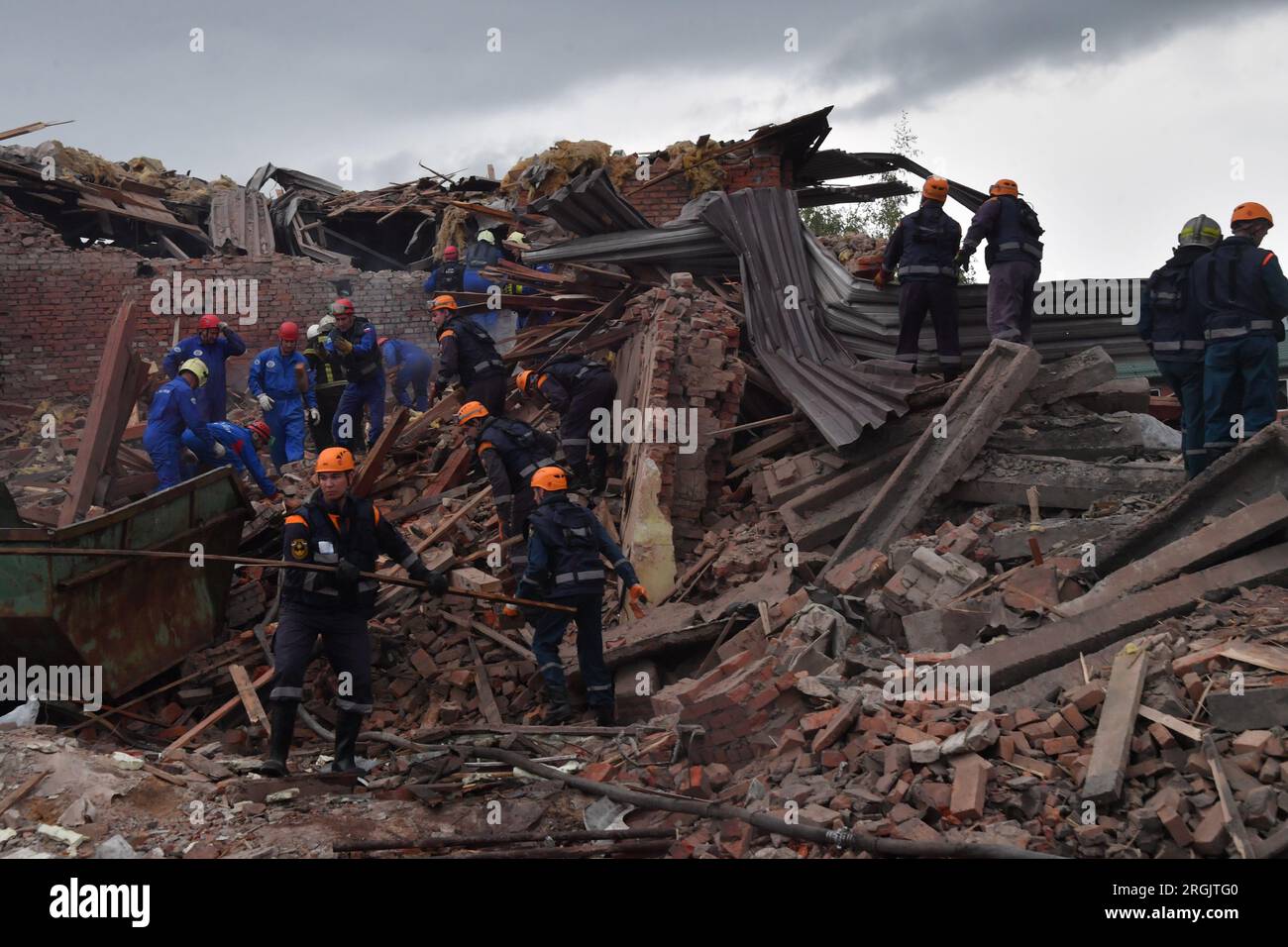 Moscow Region. Sergiev Posad. Analysis Of The Rubble At The Site Of The ...