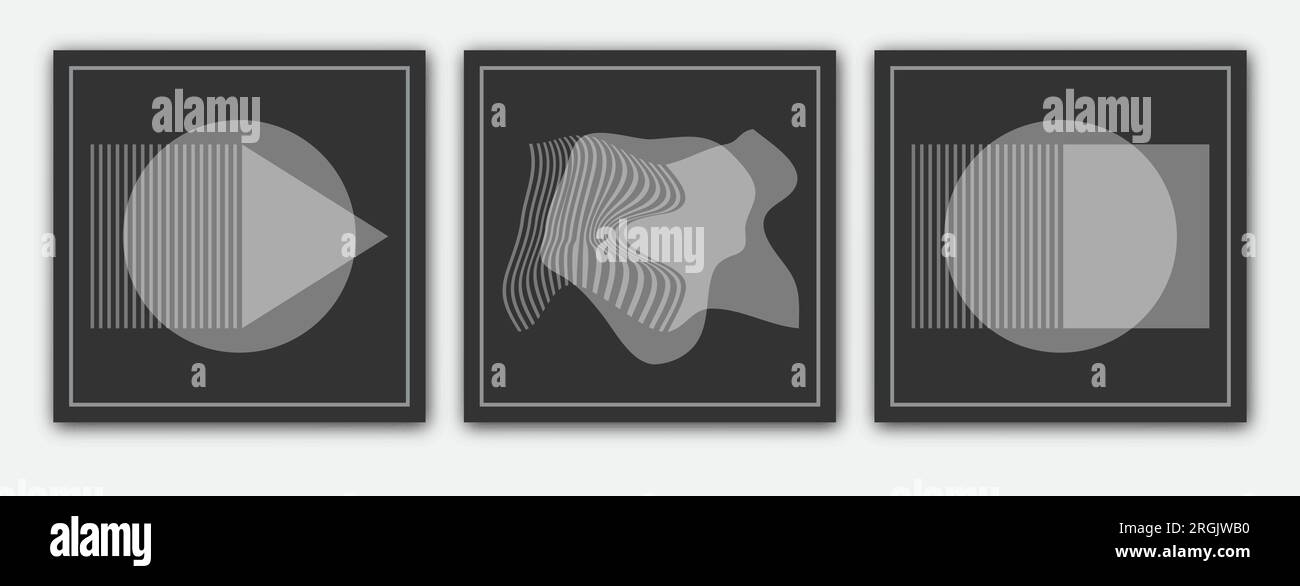Abstract geometric art for interior design, paintings, covers, posters ...