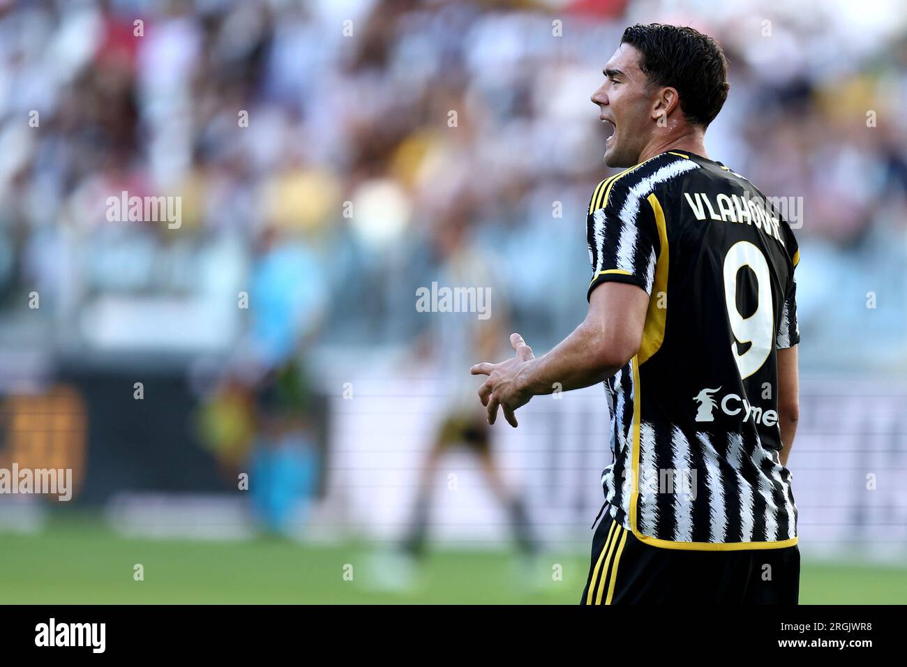 Turin, Italy. 09th Aug, 2023. Manuel Locatelli of Juventus during the  pre-season test match between Juventus Fc and Juventus NextGen U23 on 09  August 2023 at Juventus Stadium, Turin, taly. Photo Nderim