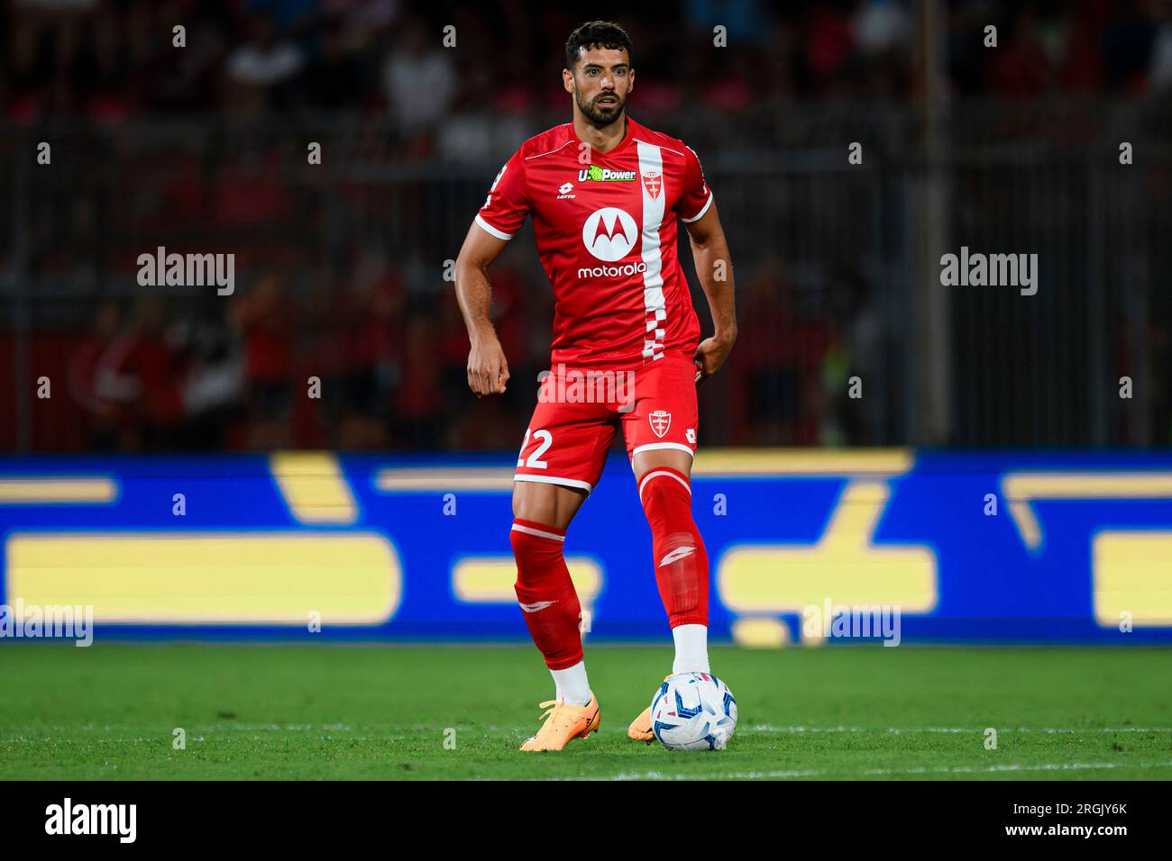 Pablo Mari of AC Monza in action during the Trofeo Silvio Berlusconi ...