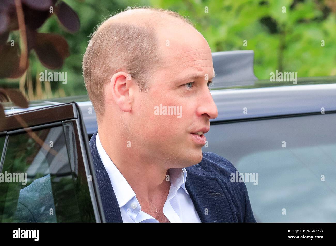 William, Prince of Wales visits the Mosaic Clubhouse in Brixton, London, England, UK Stock Photo