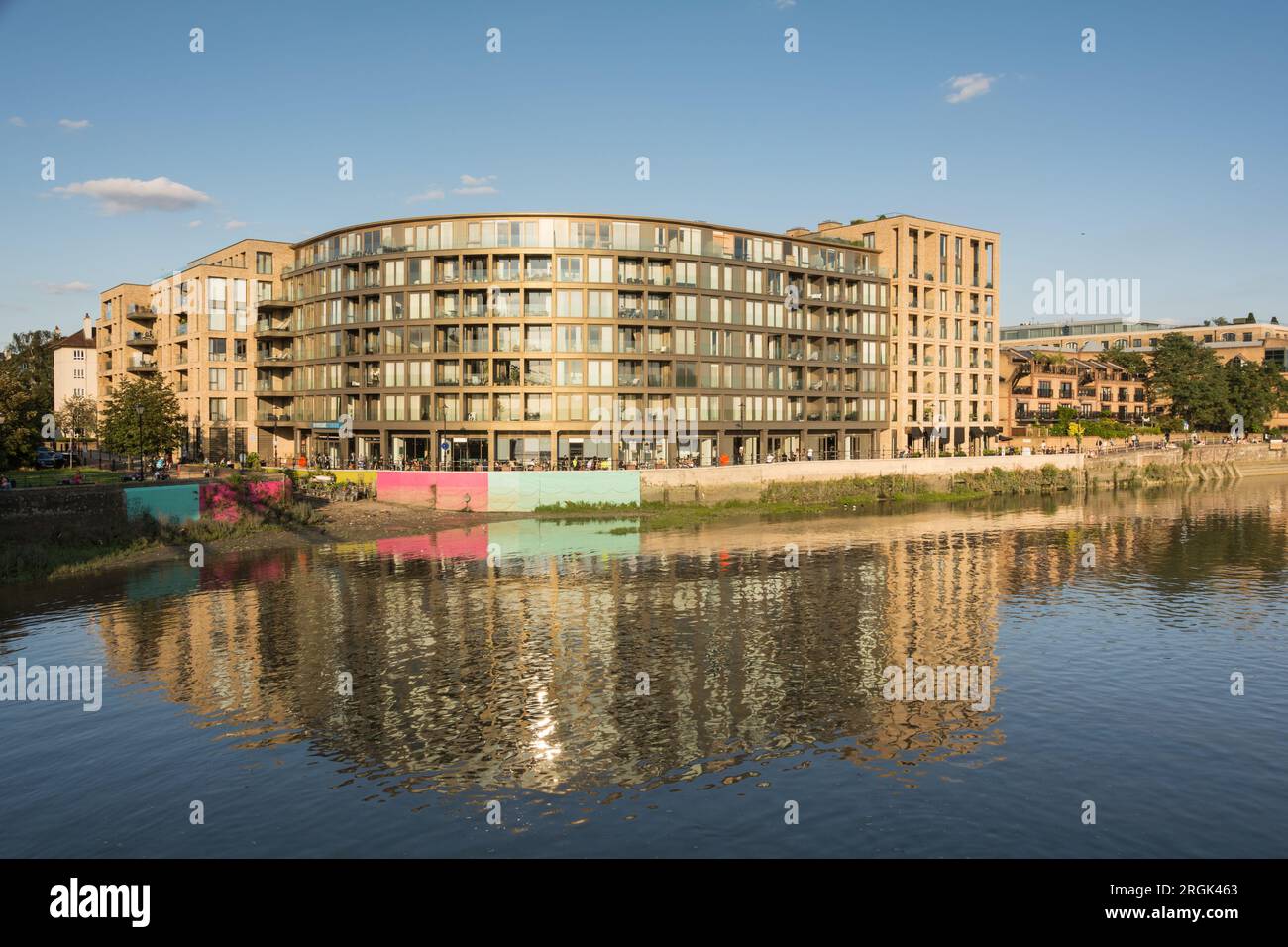 The River Thames facing exterior of Riverside Studios, Queen Caroline ...