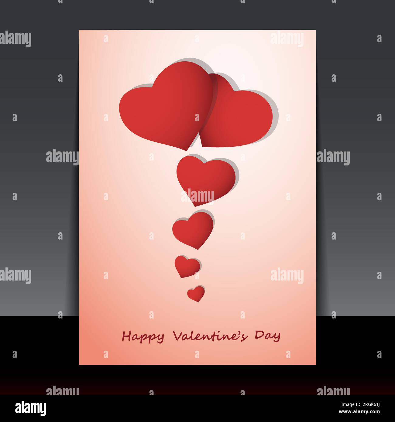 Valentines Day Card Stock Vector Image & Art - Alamy