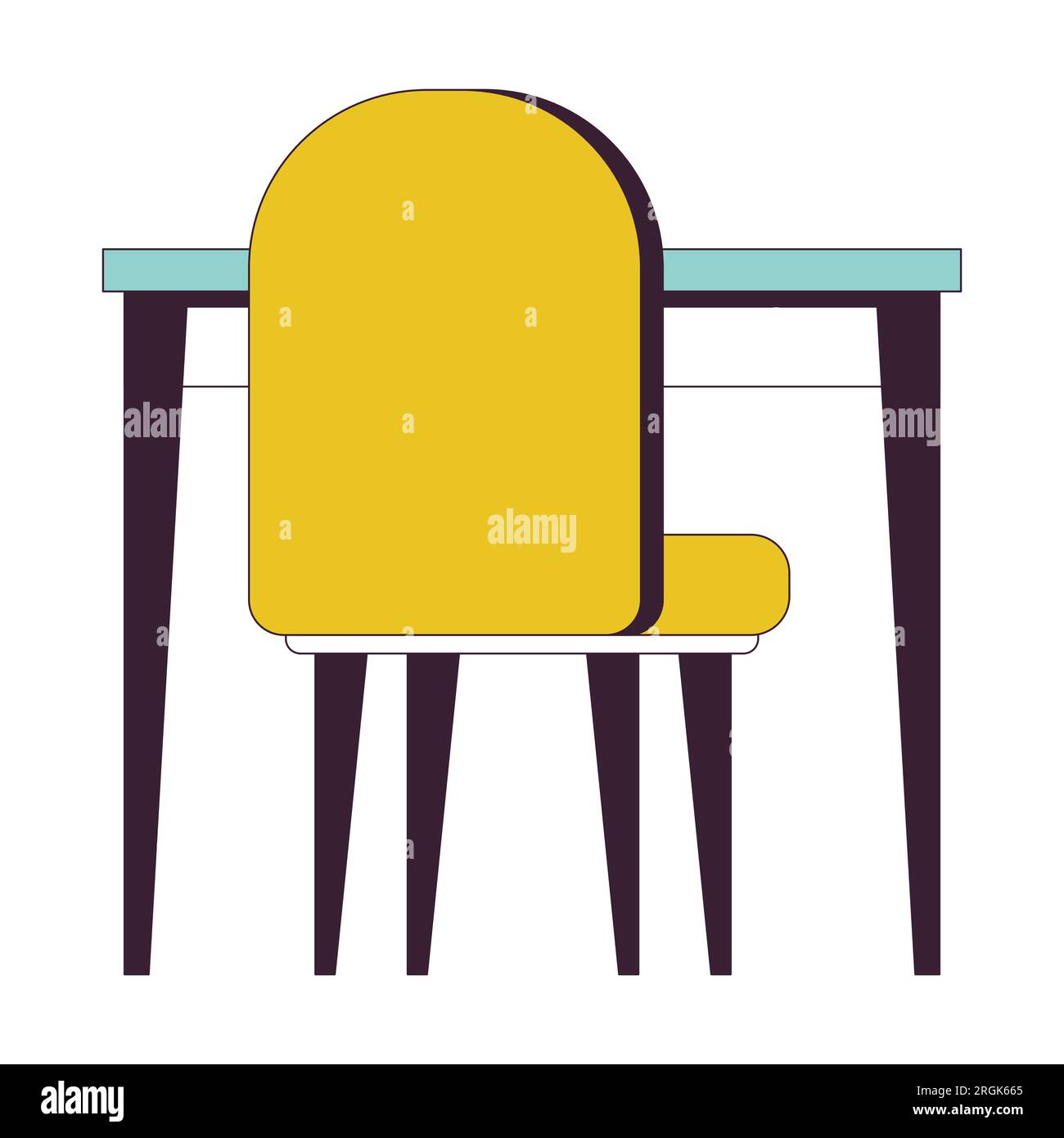 Workplace table chair icon animation hi-res stock photography and ...