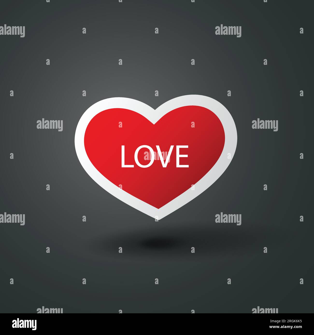 Heart Design Icon - Happy Valentine's Day Card or Icon Stock Vector ...