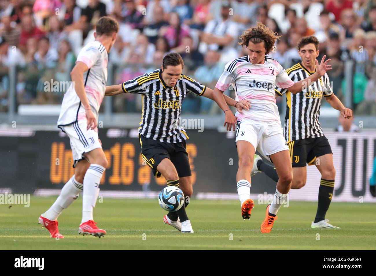 Juventus, Italy. 9th Aug, 2023. Nicolo Savona Of Juventus B And Andrea ...