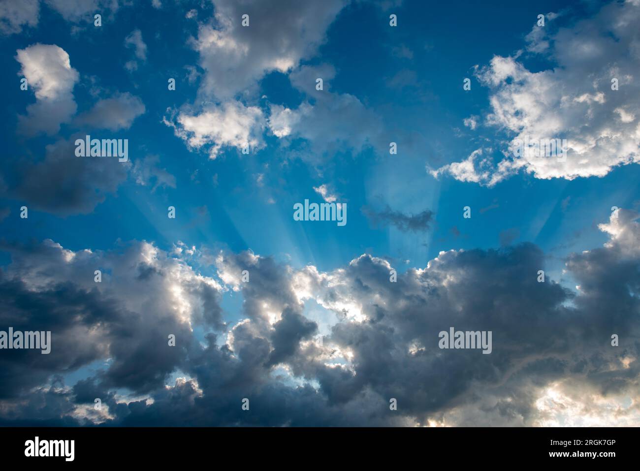 Beautiful sunset dramatic cloudy sky Stock Photo - Alamy