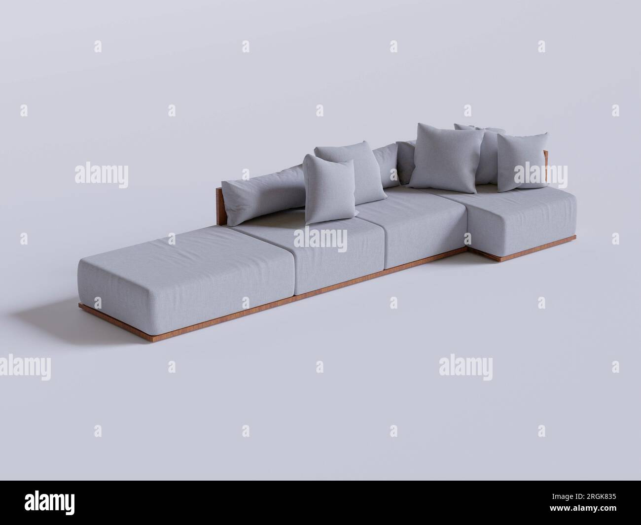 Realistic Sofa made and rendered by 3D software for decoration