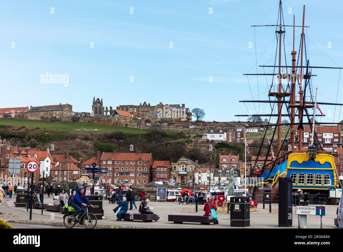 New Quay Road, Whitby Town, Yorkshire, UK, England, Whitby harbour