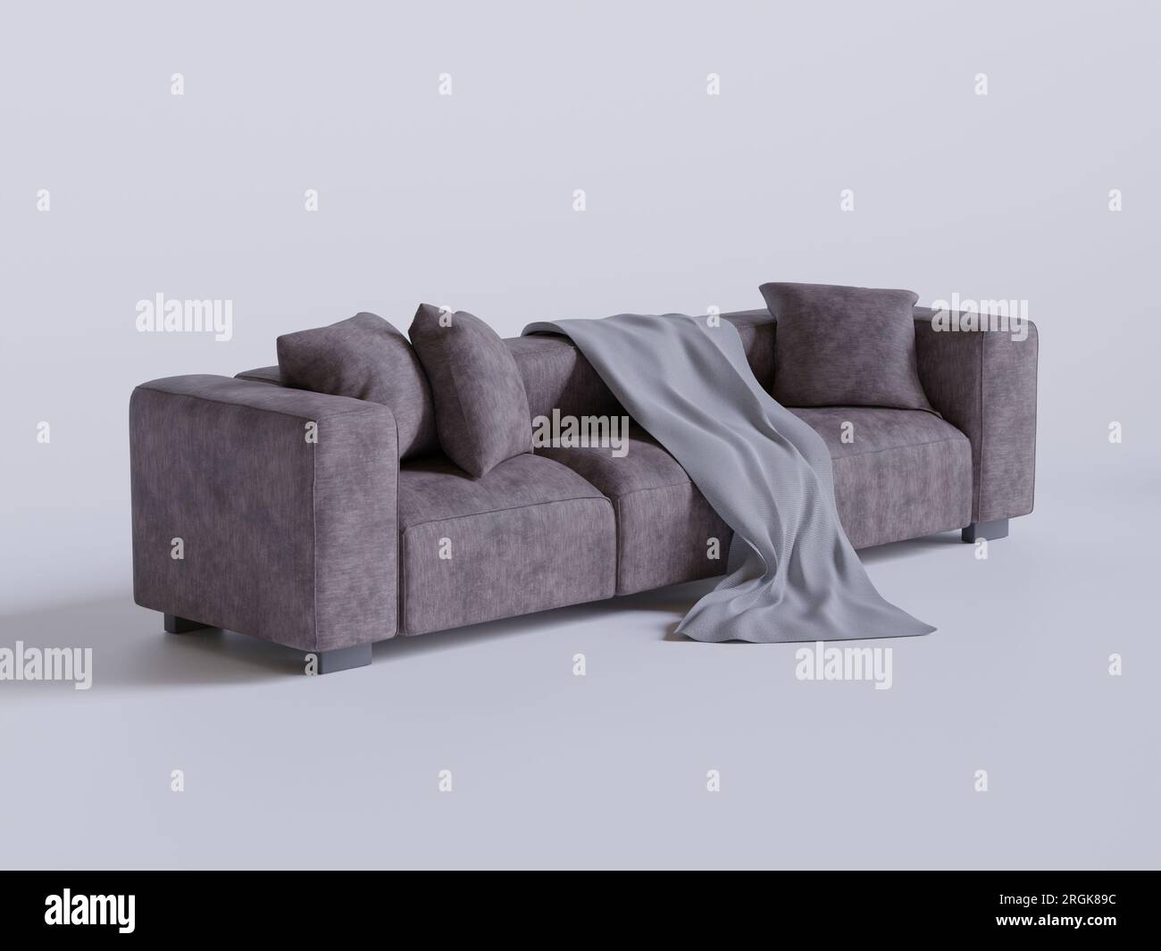 Realistic Sofa made and rendered by 3D software for decoration
