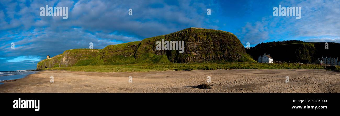 AerMussenden Temple on the Downhill Estate, County Londonderry, Northern Ireland Stock Photo