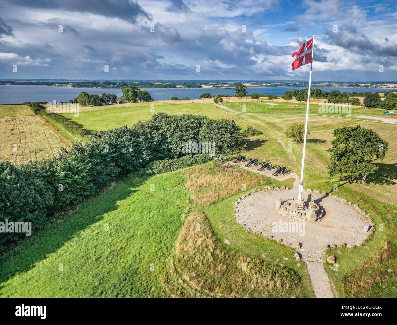Dybbol Danish national war monument 1964 in southern Jutland, Denmark Stock Photo