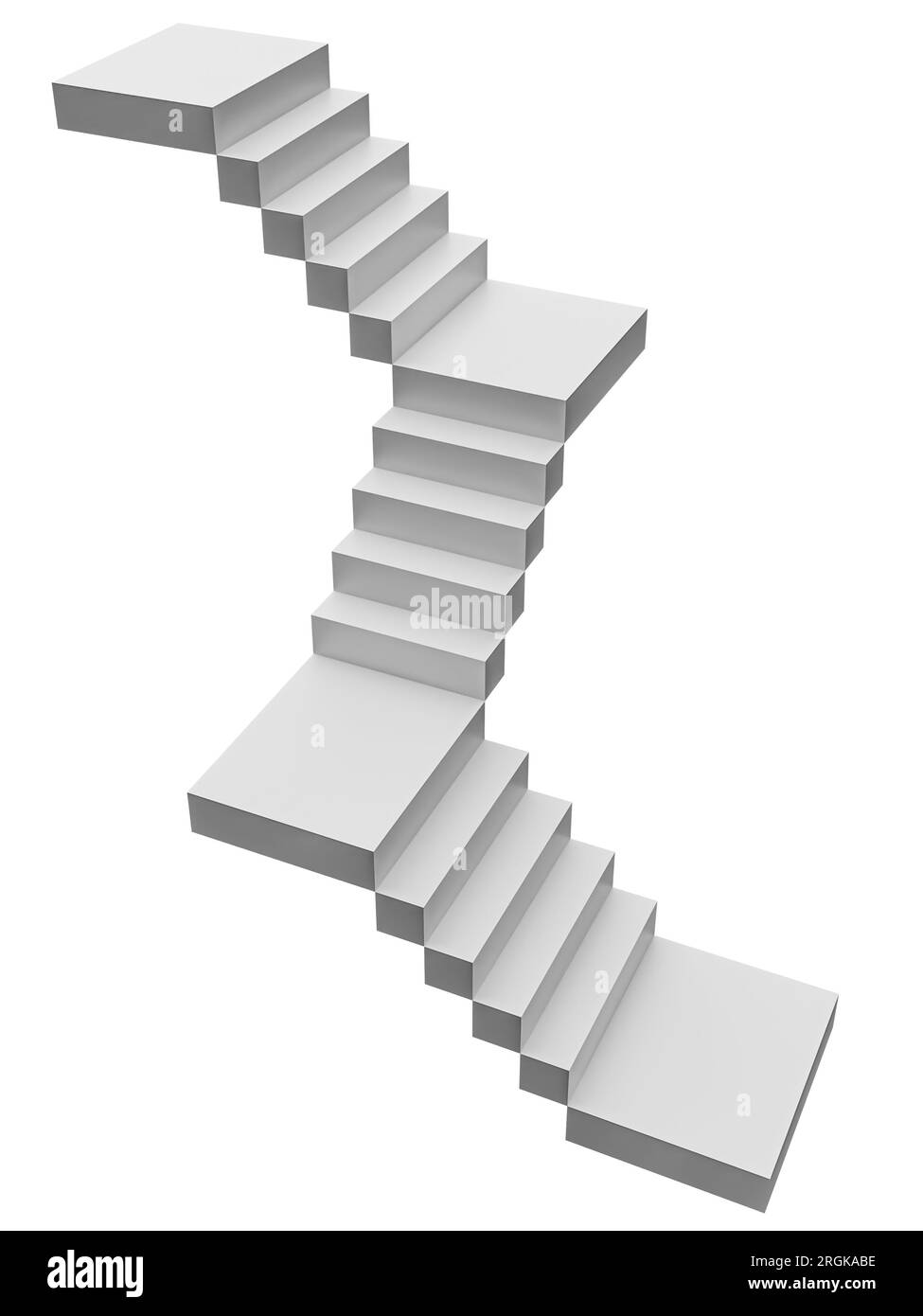 Abstract and concept staircase. Stairs with steps isolated on white background Stock Photo Alamy