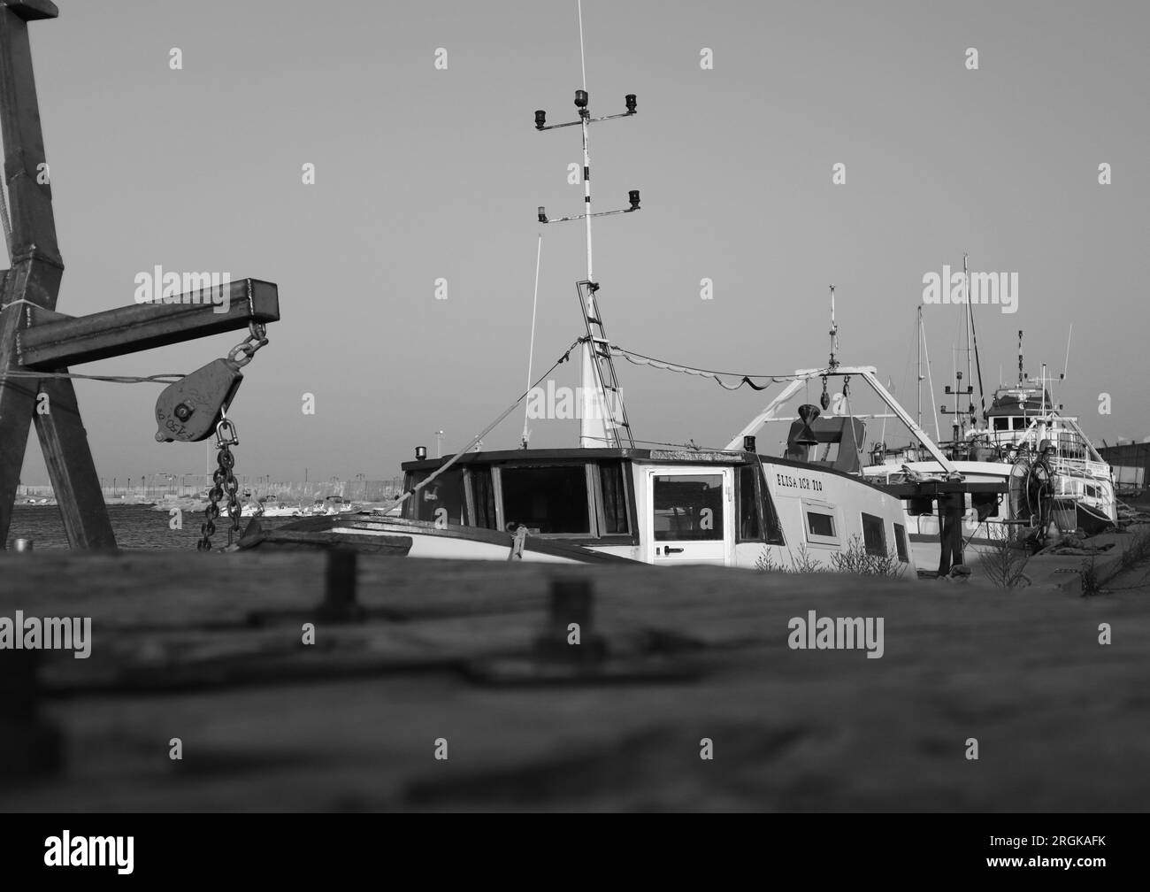 Overturned Fishing Boat Storage Building Stock Photo 2309139549